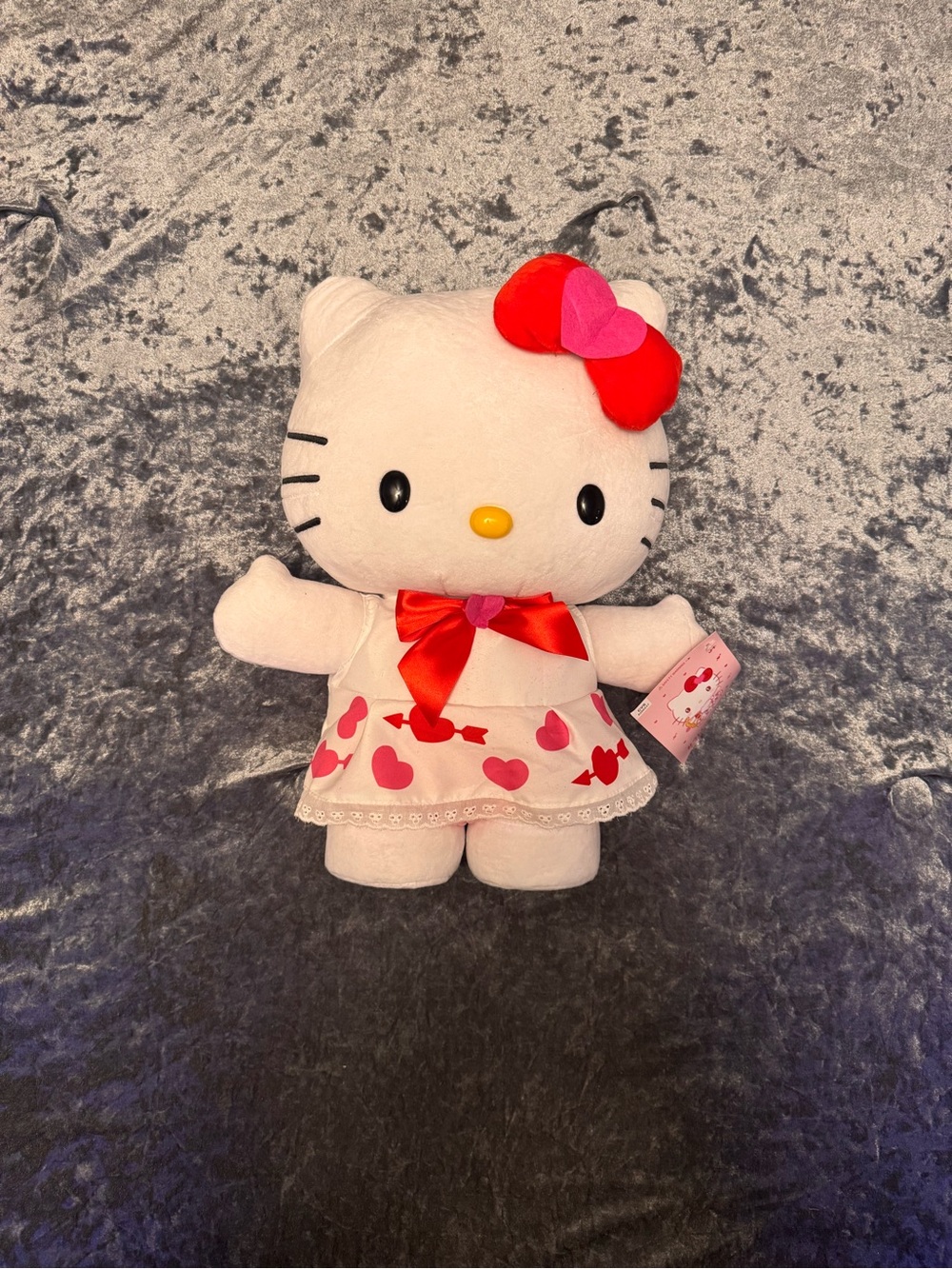 Sanrio Hello Kitty Plush in White with Red and Pink Accents